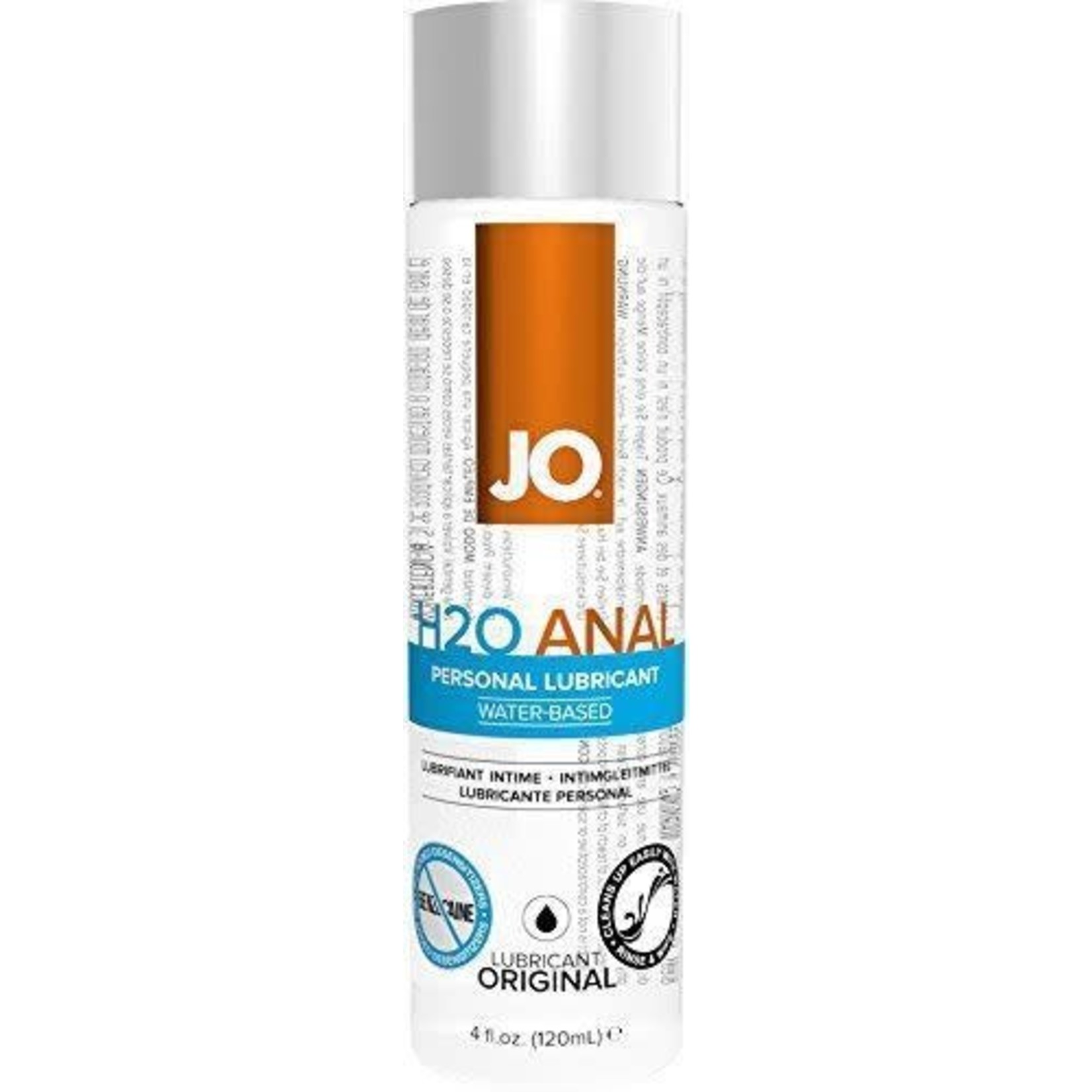 SYSTEM JO JO H2O ANAL - ORIGINAL - LUBRICANT 4 FLOZ / 120 ML