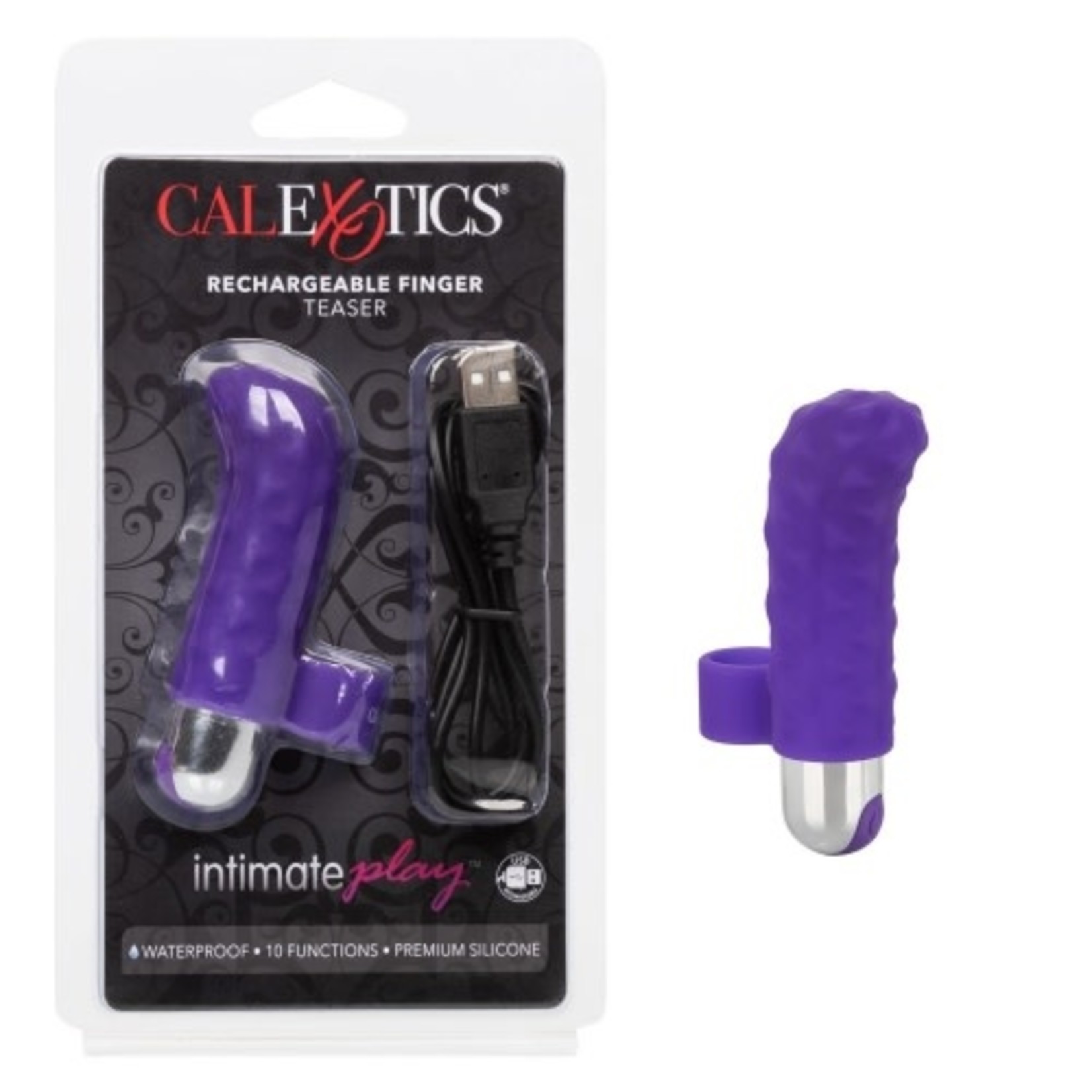 CALEXOTICS INTIMATE PLAY - RECHARGEABLE FINGER TEASER - PURPLE