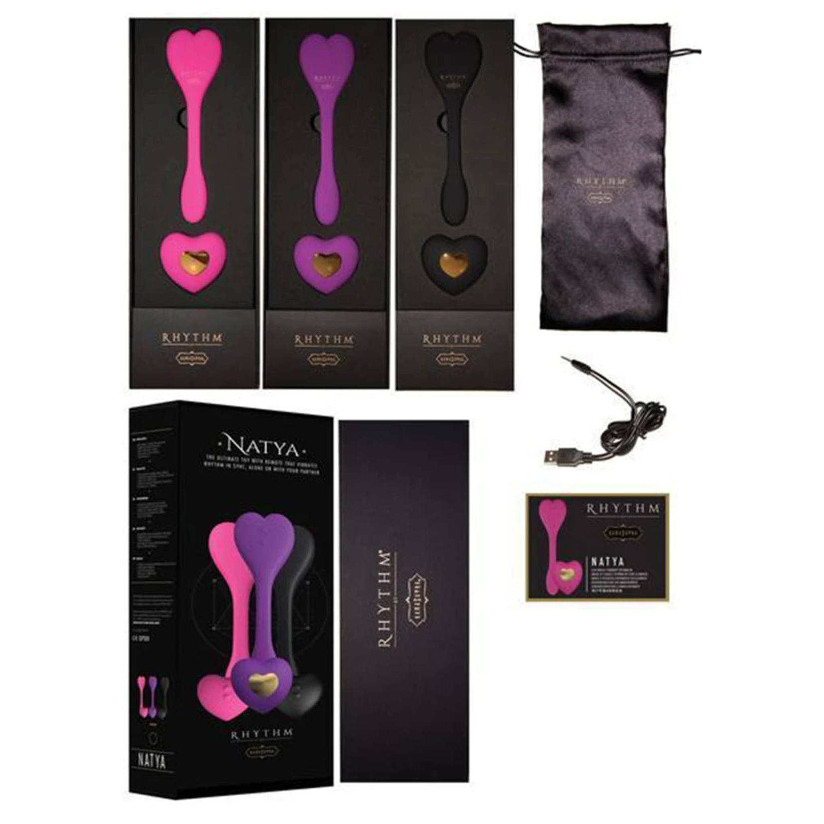 KAMA SUTRA RHYTHM BY KAMA SUTRA - NATYA - BENDABLE VIBRATOR BLACK