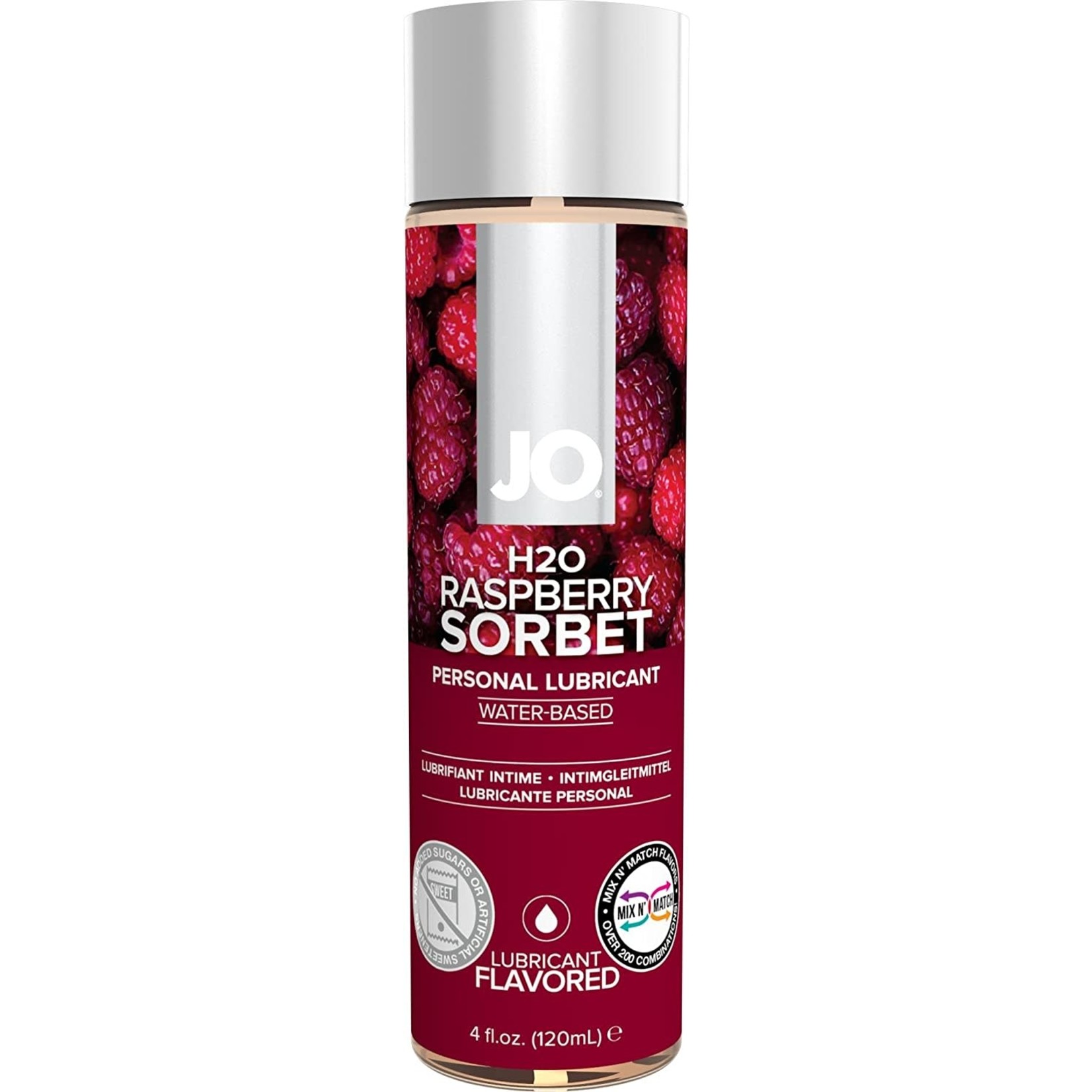 JO H2O - RASPBERRY - LUBRICANT 4 FLOZ / 120 ML