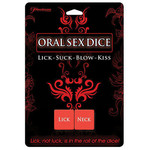 PIPEDREAM ORAL SEX DICE - RED