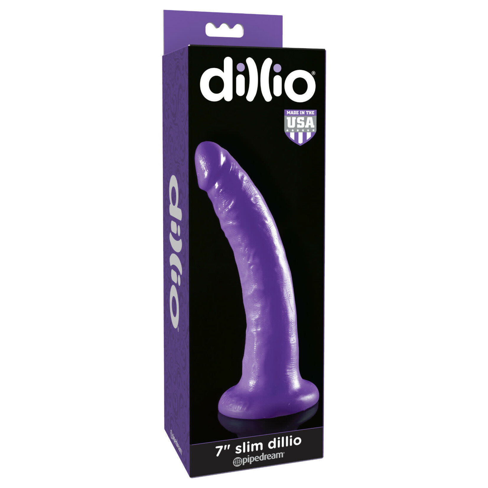 PIPEDREAM DILLIO - 7" SLIM - PURPLE