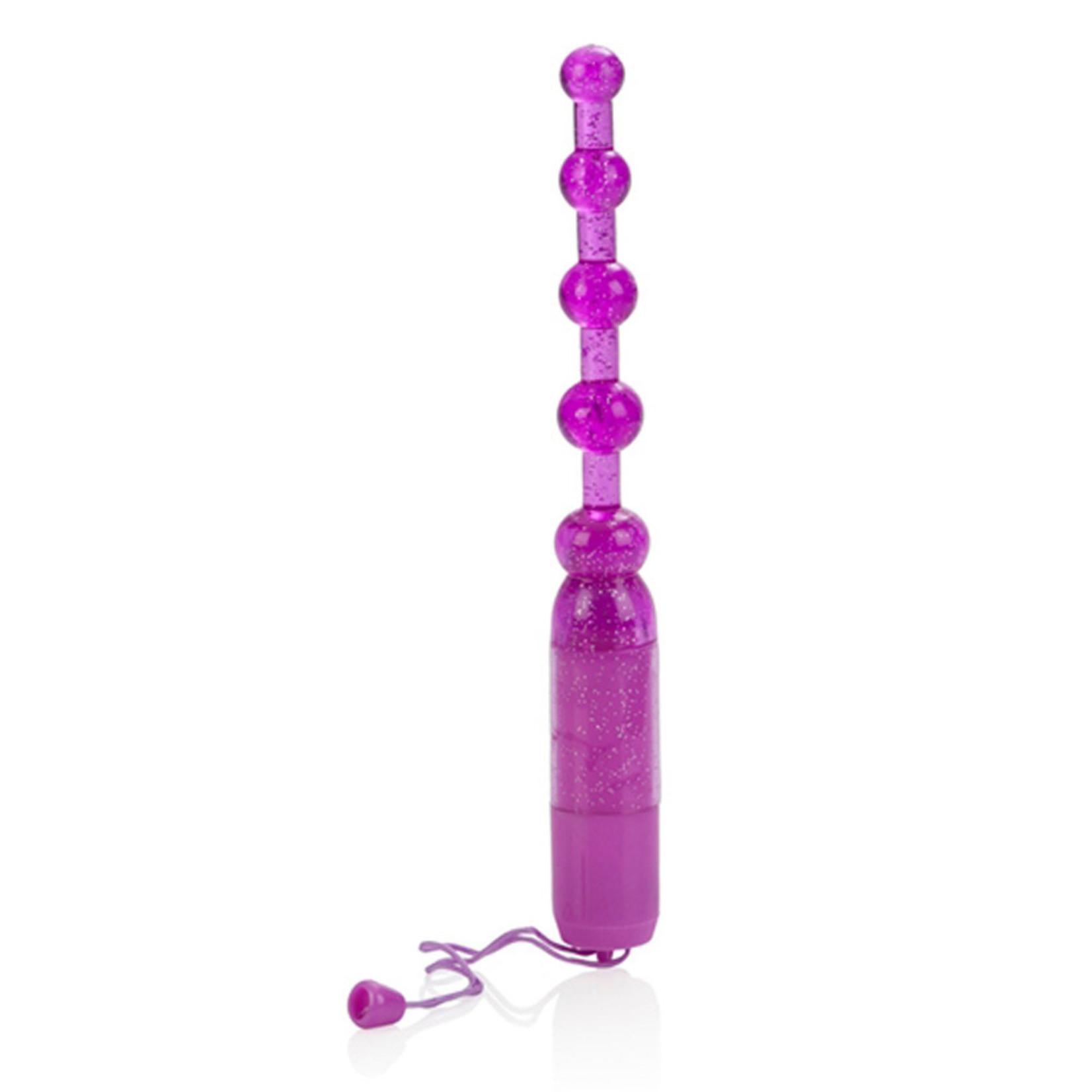 CALEXOTICS WATERPROOF VIBRATING PLEASURE BEADS - PURPLE