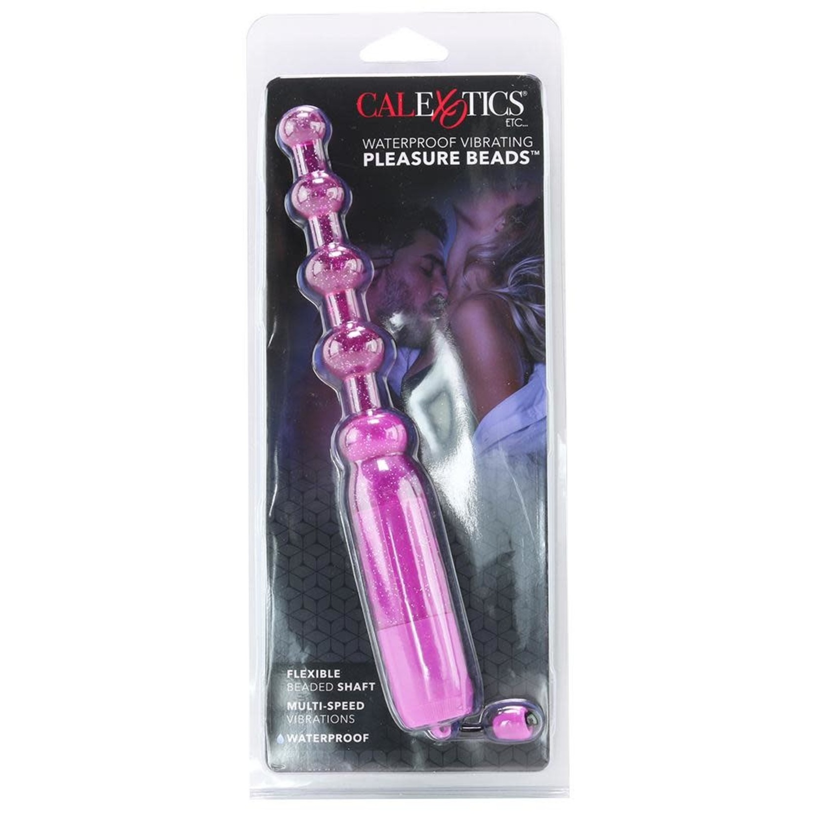 CALEXOTICS WATERPROOF VIBRATING PLEASURE BEADS - PURPLE