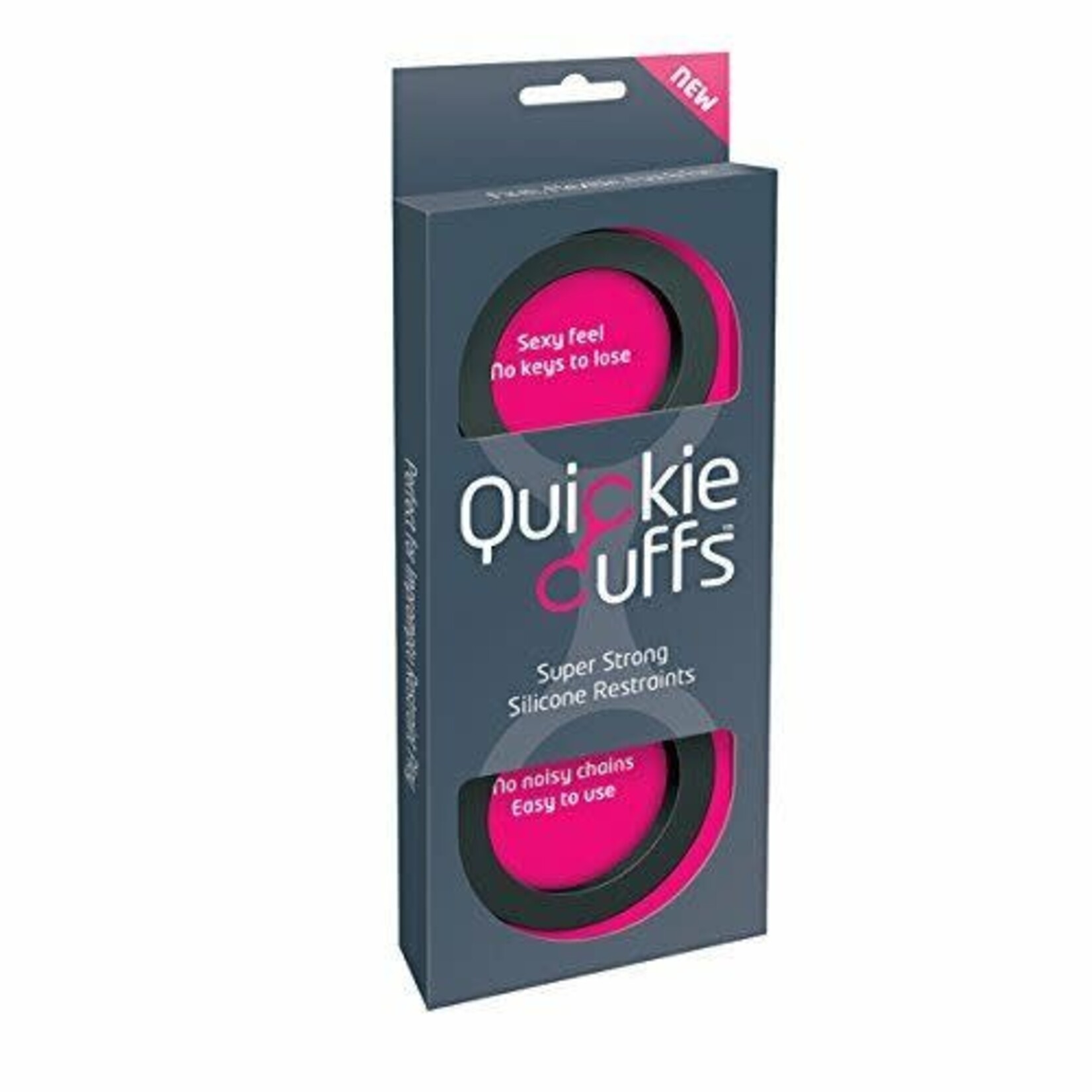 QUICKIE CUFFS - MEDIUM SILICONE - BLACK