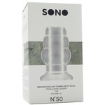 SONO SONO - NO.50  HOLLOW TUNNEL BUTT PLUG - MEDIUM - CLEAR