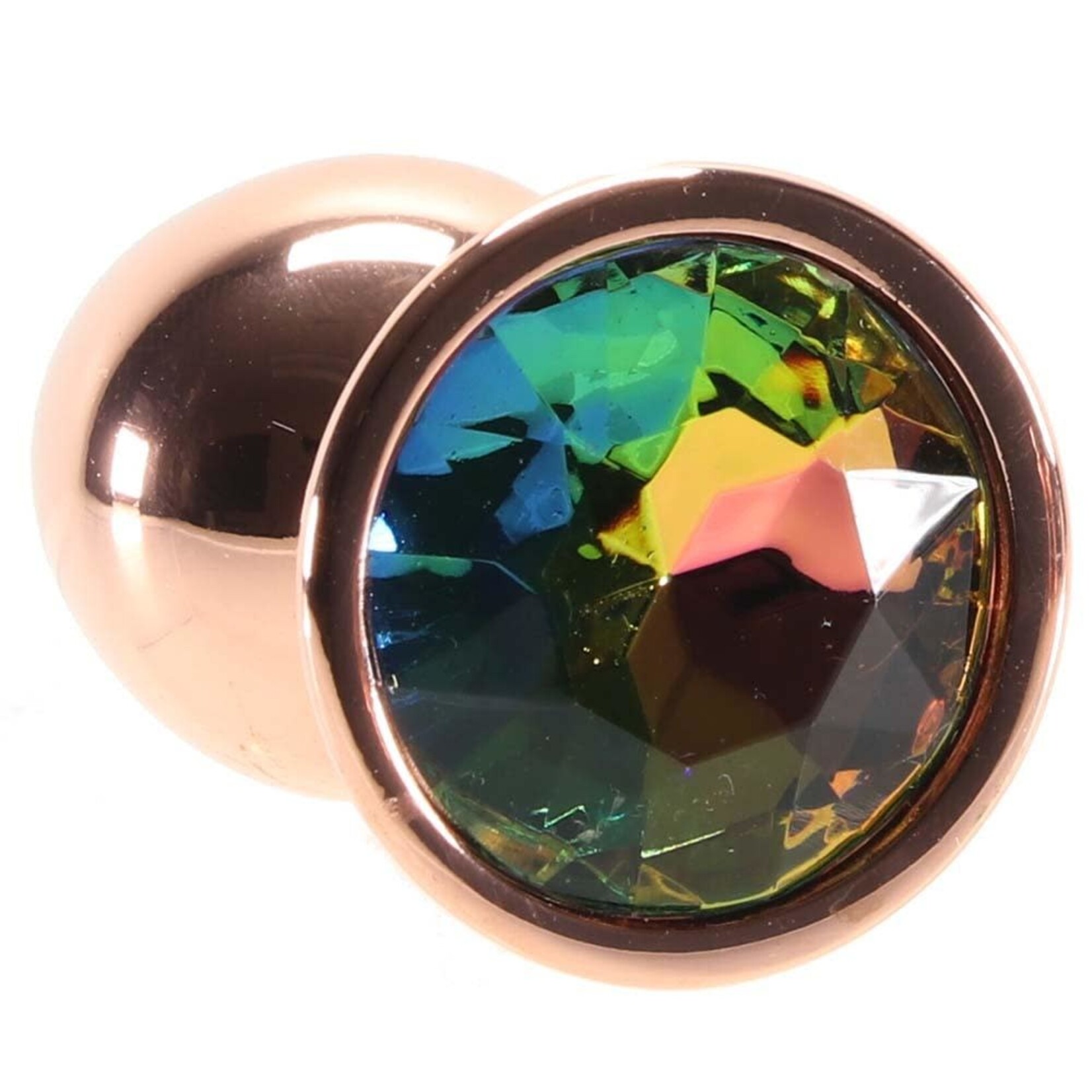 NSNOVELTIES REAR ASSETS - ROSE GOLD - SMALL - RAINBOW GEM