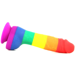 NSNOVELTIES COLOURS PRIDE EDITION 6 INCH SILICONE DILDO IN RAINBOW