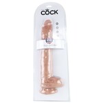 KING COCK KING COCK - 14" COCK WITH BALLS - CARAMEL