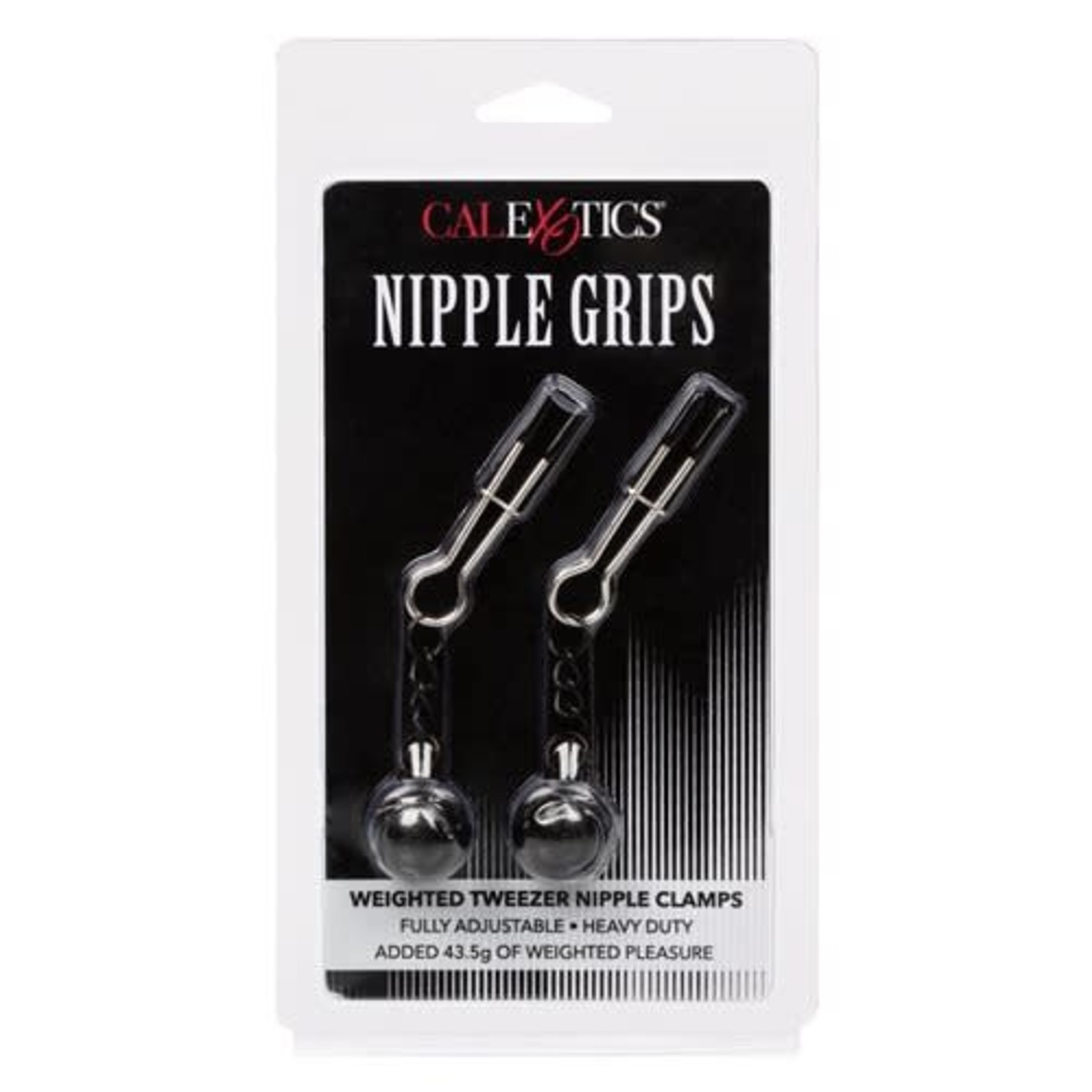 CALEXOTICS NIPPLE GRIPS - WEIGHTED TWEEZER NIPPLE CLAMPS
