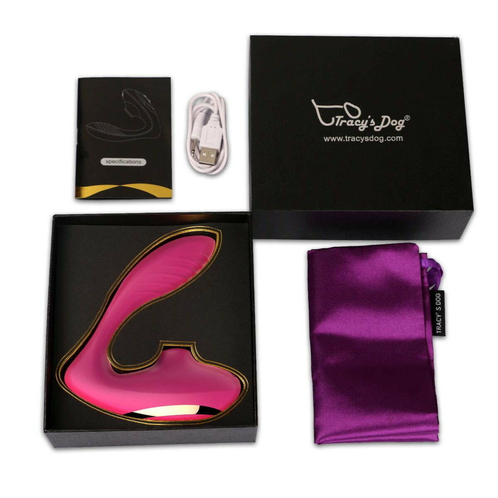 TRACY'S DOG TRACY'S DOG - OG CLITORAL SUCKING VIBRATOR RED (85433)