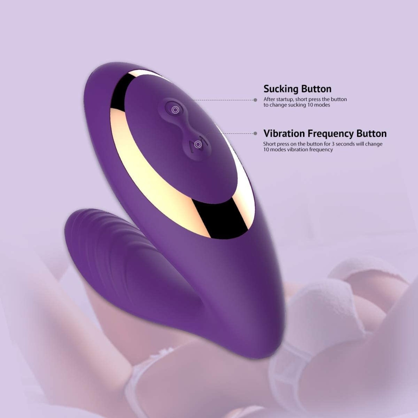TRACY'S DOG TRACY'S DOG - OG CLITORAL SUCKING VIBRATOR - PURPLE