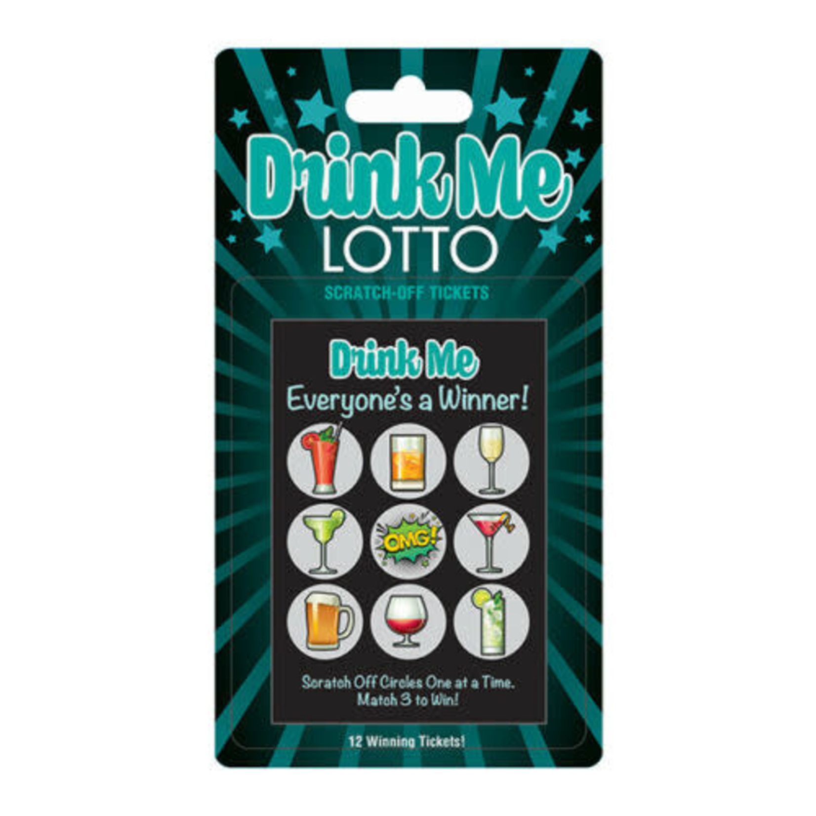 DRINK ME LOTTO SCRATCH CARD