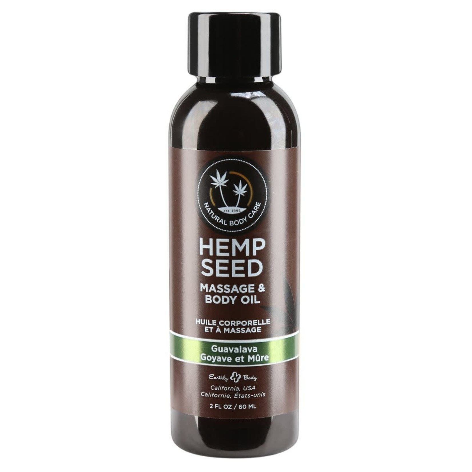 EARTHLY BODY EARTHLY BODIES - HEMP SEED MASSAGE OIL- GUAVALAVA 2oz