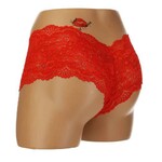 ACI BOYLEG PANTY - RED - SMALL
