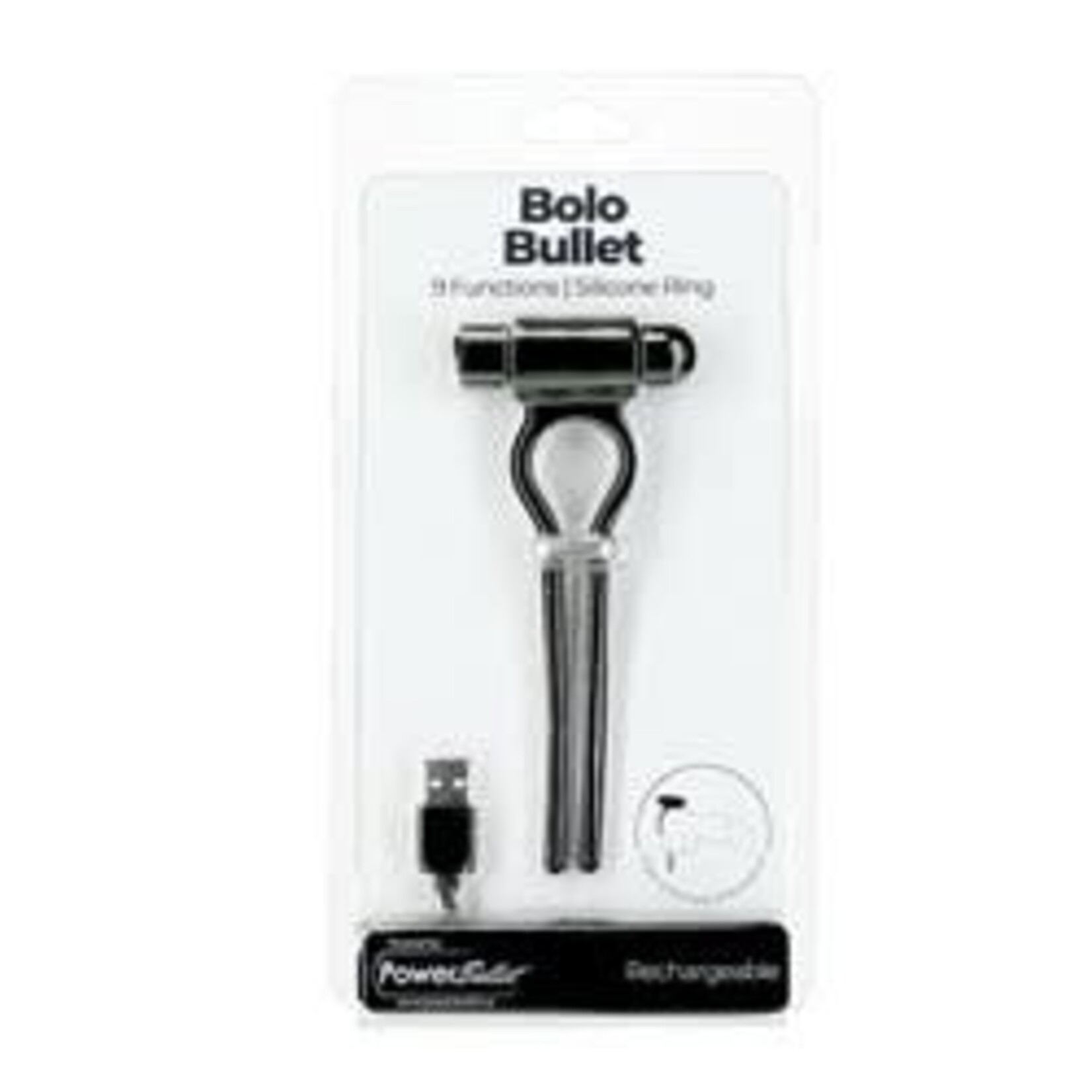 POWERBULLET BMS - BOLO BULLET - VIBRATING ADJUSTABLE COCK TIE