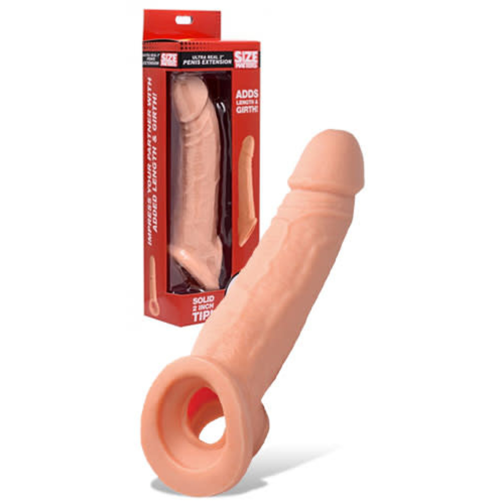 XR BRANDS SIZE MATTERS - ULTRA REAL 1 INCH PENIS EXTENSION