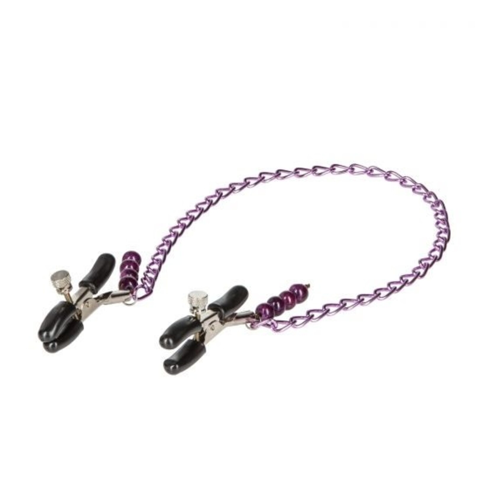 CALEXOTICS NIPPLE PLAY - PURPLE CHAIN NIPPLE CLAMPS