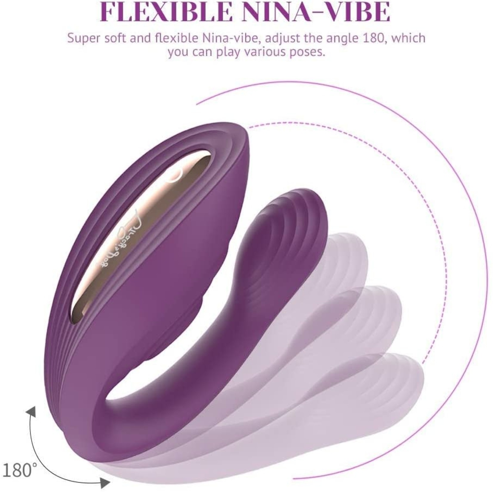 TRACY'S DOG TRACY'S DOG - COUPLES VIBRATOR - NINA - PURPLE