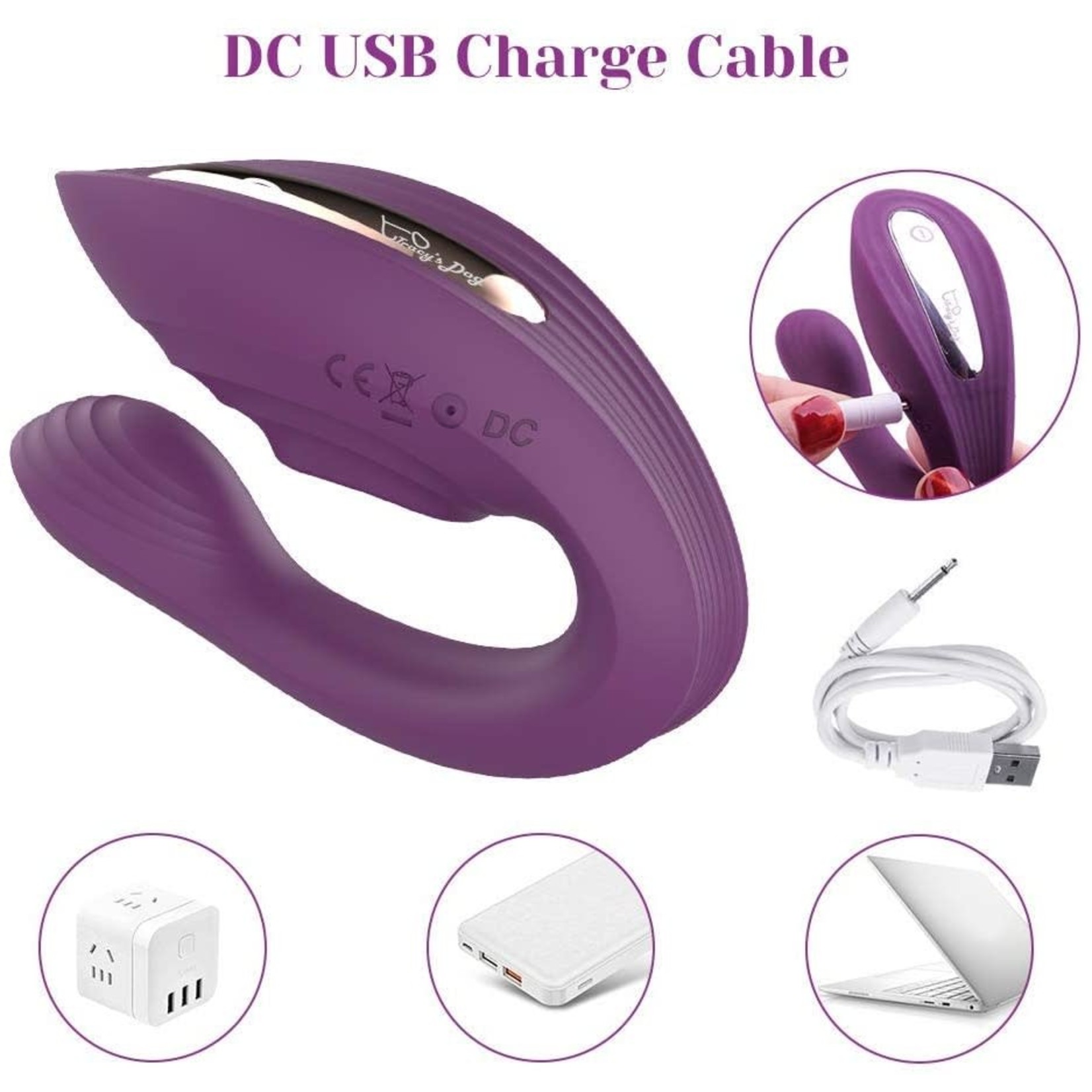 TRACY'S DOG TRACY'S DOG COUPLE VIBRATOR NINA VIBE PURPLE (X002FTNLZB)