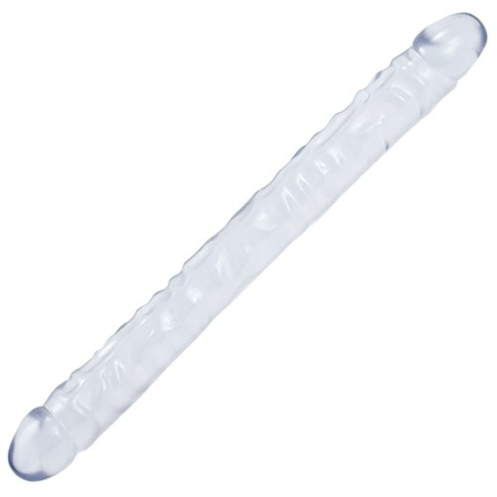 DOC JOHNSON CRYSTAL JELLIES 18" CLEAR DOUBLE DONG