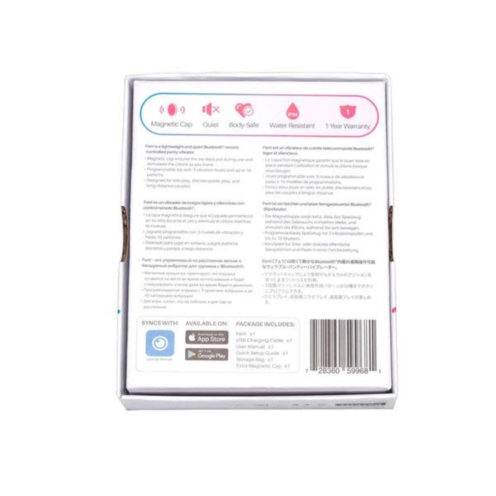 LOVENSE LOVENSE - FERRI - BLUETOOTH REMOTE-CONTROLLED PANTY VIBRATOR - PINK