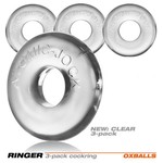 OXBALLS OXBALLS - RINGER COCKRING 3-PACK - CLEAR