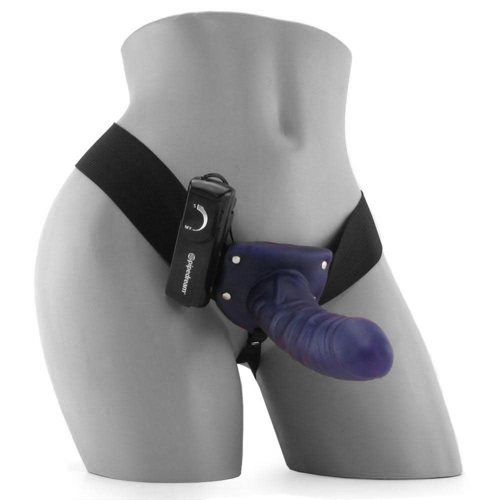 FETISH FANTASY FETISH FANTASY VIBRATING HOLLOW STRAP-ON PURPLE
