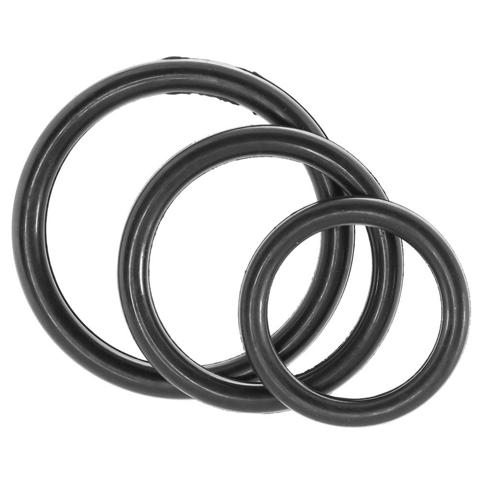 CALEXOTICS CALEXOTICS - BLACK RUBBER RING PACK (x3)