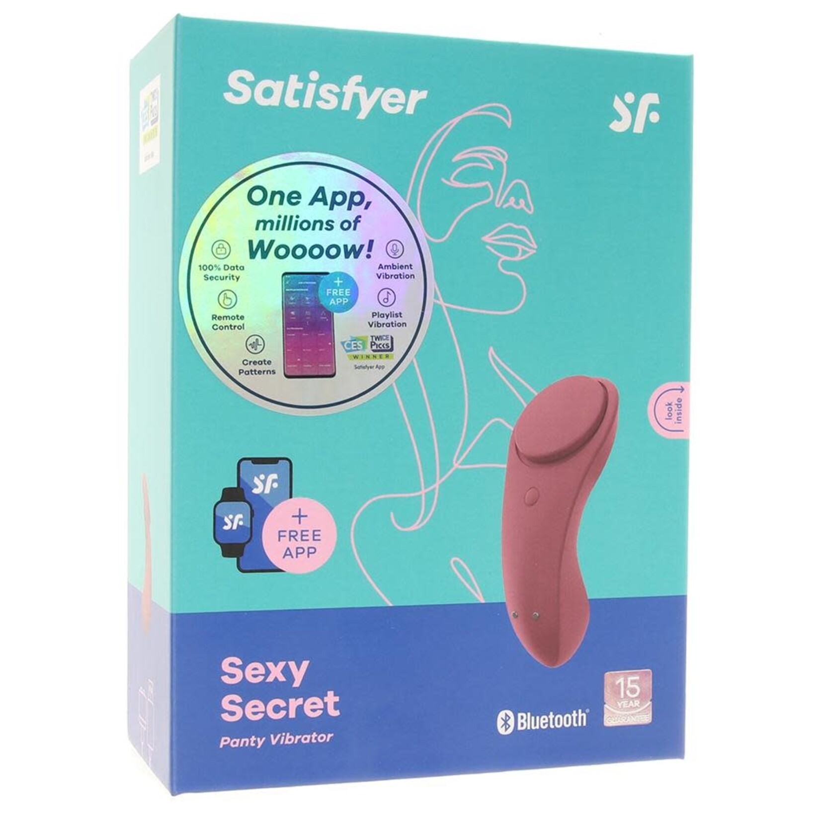 SATISFYER SATISFYER - SEXY SECRET - WINE RED