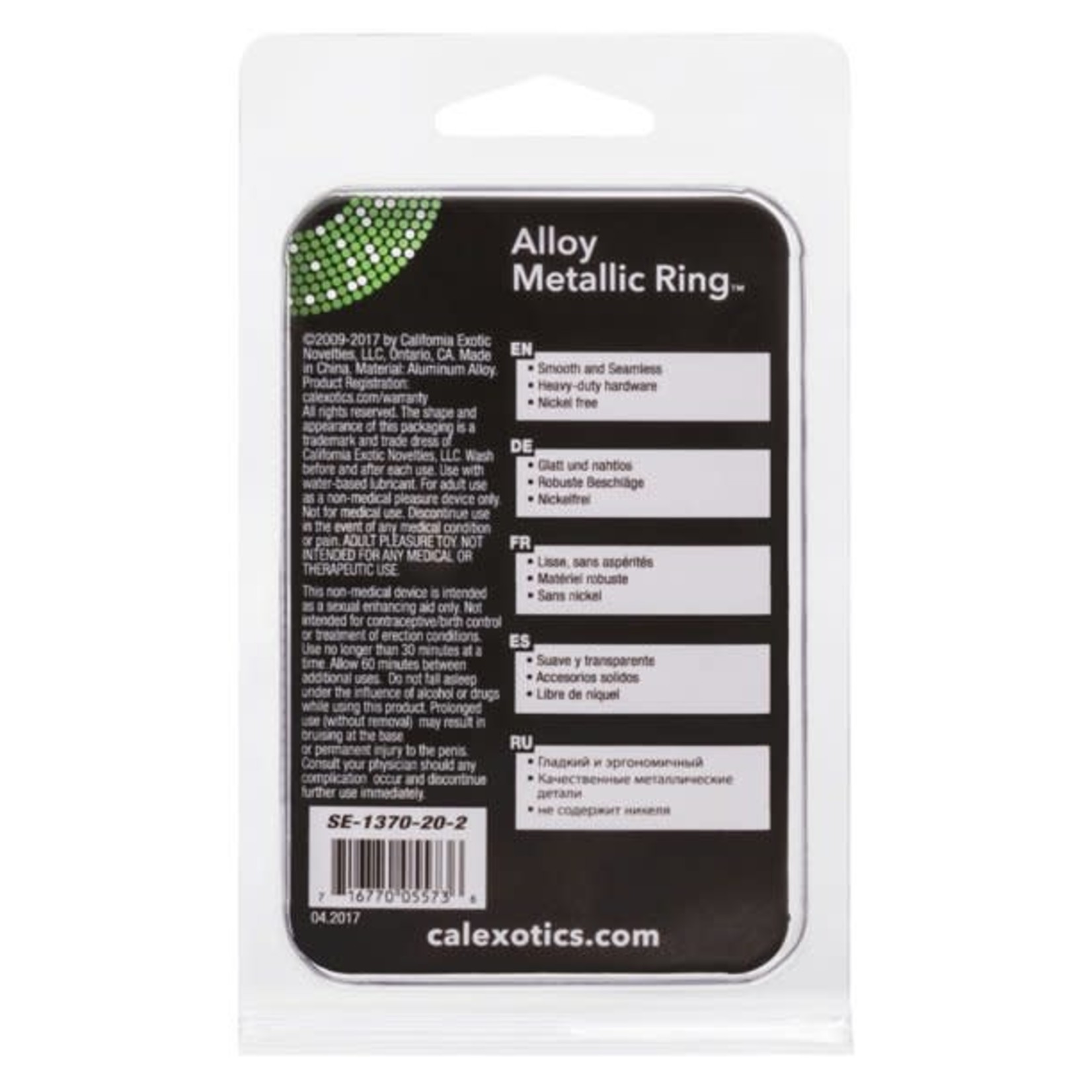 CALEXOTICS ALLOY METALLIC RING - LARGE