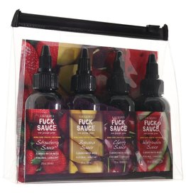CALEXOTICS F**K SAUCE SAUCY & SEXY FLAVORED LUBE 4-PACK
