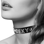 BIJOUX POUR TOI BIJOUX POUR TOI - "SEXY" BLACK LEATHER CHOKER