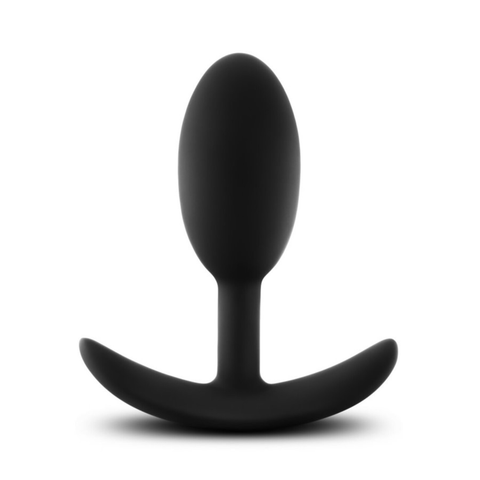 BLUSH BLUSH - ANAL ADVENTURES PLATINUM - SILICONE VIBRA SLIM PLUG - MEDIUM - BLACK
