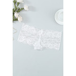 WHITE TRANSLUCENT LACE PANTY WHITE, SIZE:(US 8-10)MEDIUM