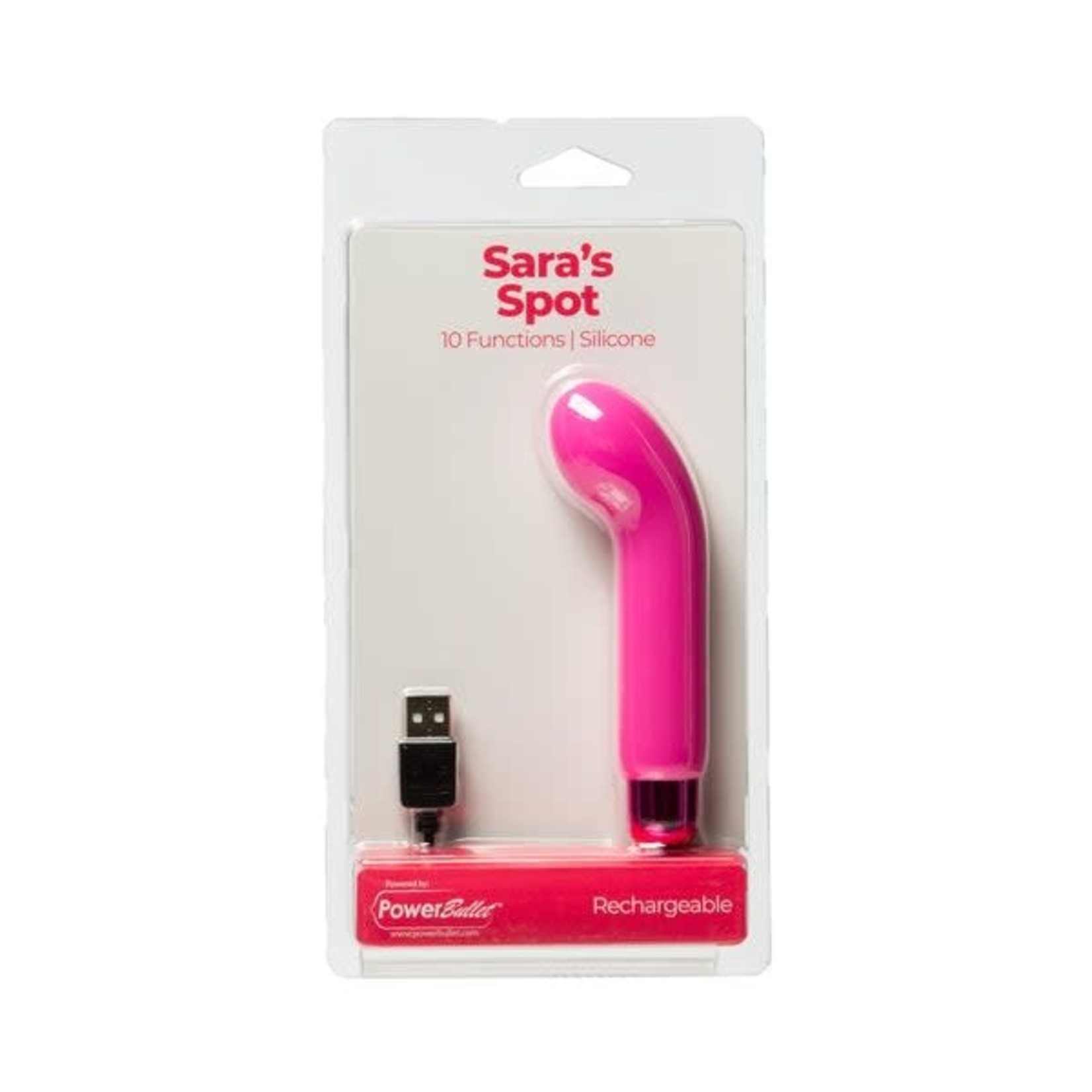 POWERBULLET POWERBULLET SARA'S SPOT - COMPACT G-SPOT VIBRATOR - PINK