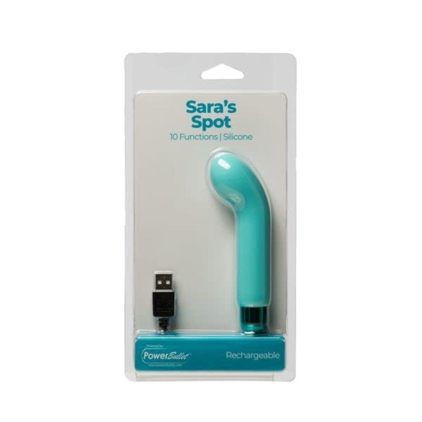 POWERBULLET POWERBULLET SARA'S SPOT - COMPACT G-SPOT VIBRATOR - TEAL