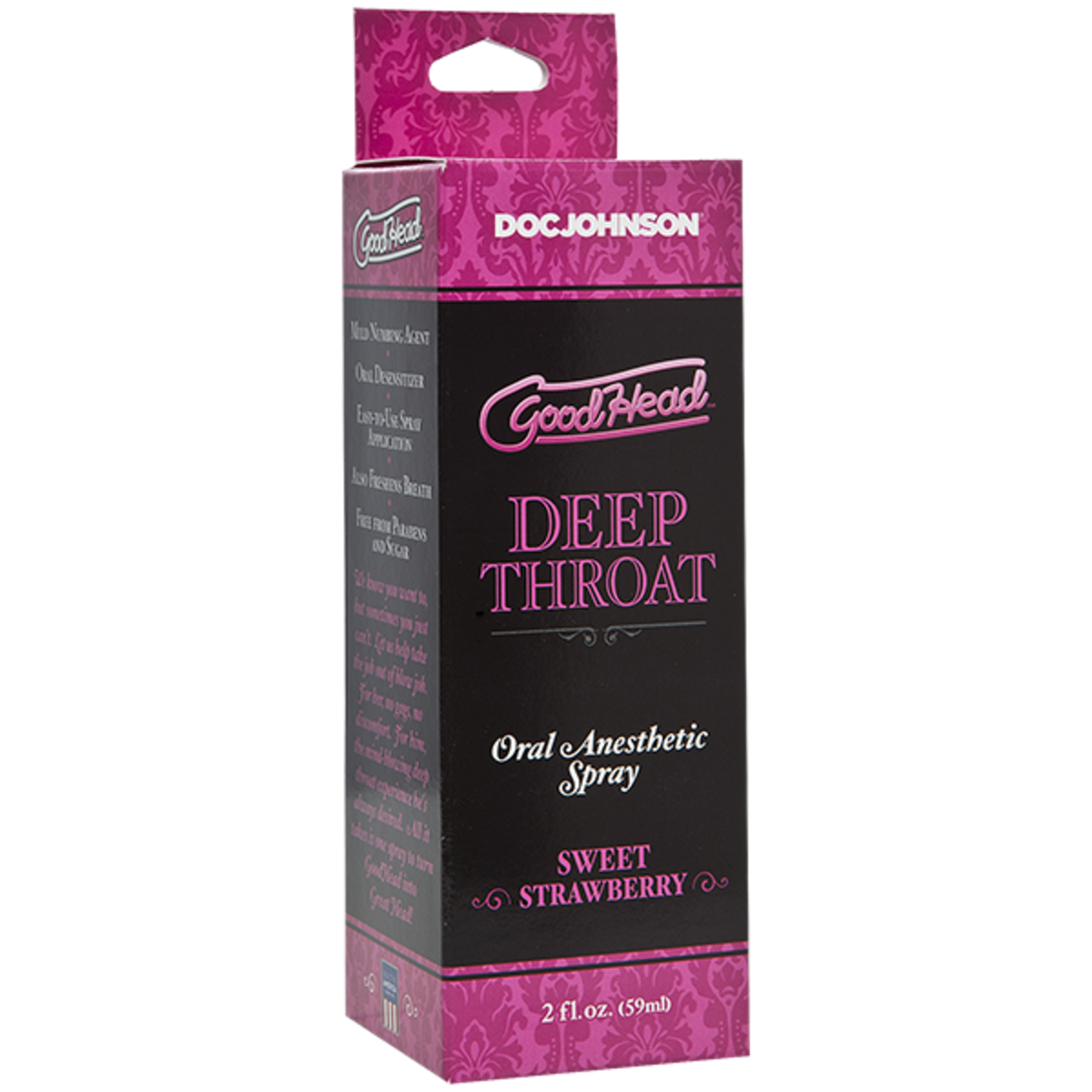 DOC JOHNSON GOODHEAD - DEEP THROAT SPRAY - SWEET STRAWBERRY (2 FL.OZ.)