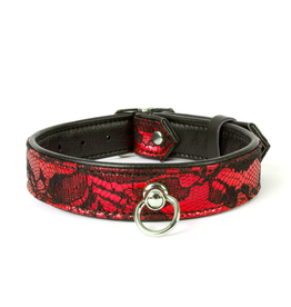 MISS MORGANE MISS MORGANE - LACE COLLAR - RED