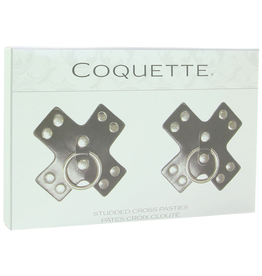 COQUETTE COQUETTE - STUDDED CROSS NIPPLE PASTIES