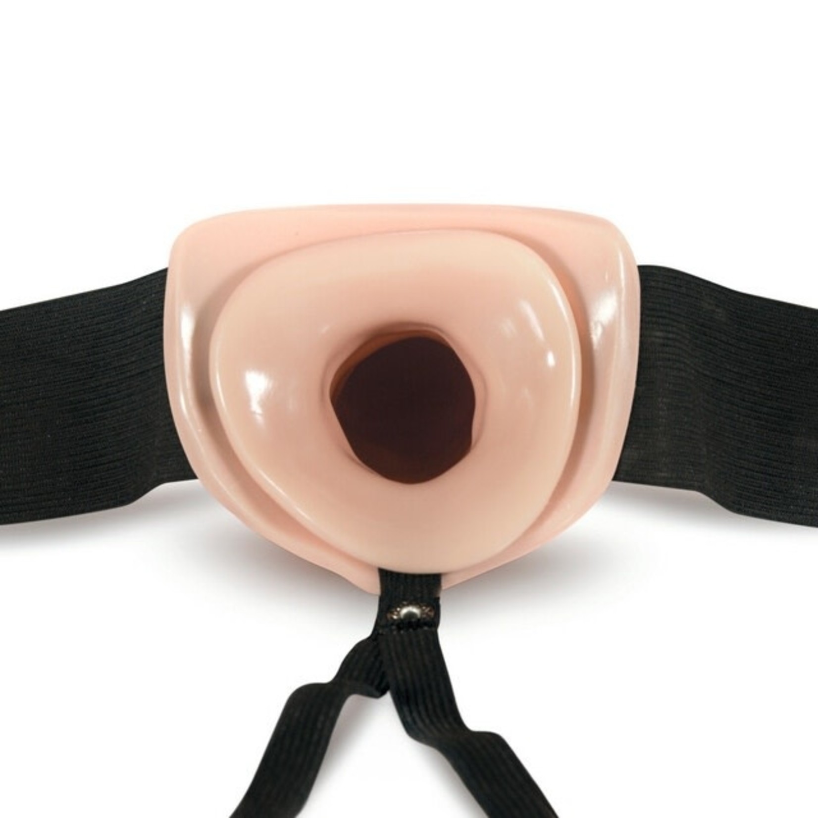 DR. SKIN BLUSH - DR. SKIN - 7" HOLLOW STRAP ON - VANILLA