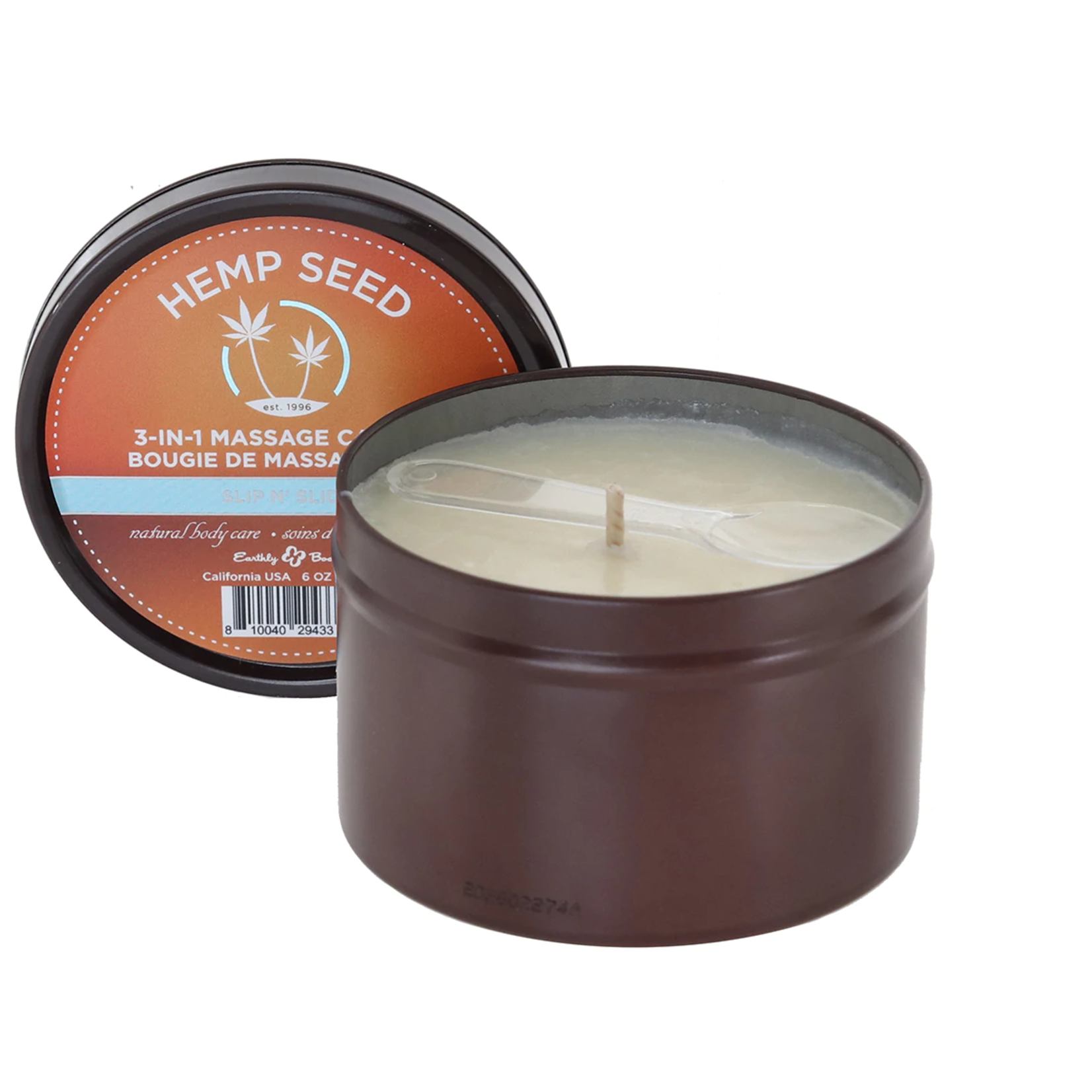 EARTHLY BODY EARTHLY BODY - 3-IN-1 SUMMER MASSAGE CANDLE 6OZ/170G SLIP N' SLIDE