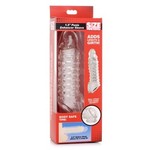 XR BRANDS SIZE MATTERS - 1.5 INCH PENIS ENHANCER SLEEVE - CLEAR