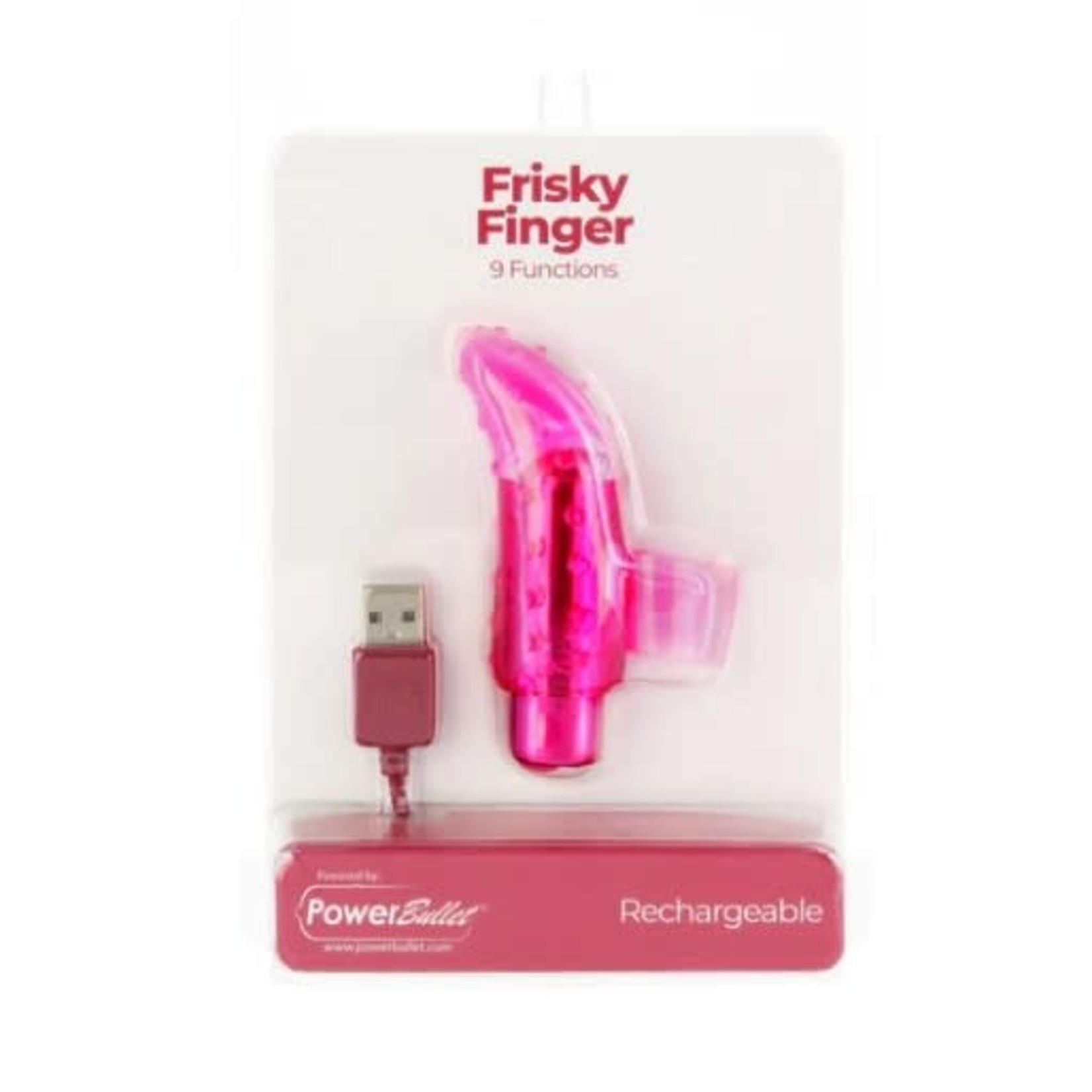 POWERBULLET POWERBULLET FRISKY FINGER - RECHARGEABLE - PINK