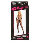 PINK LIPSTICK PINK LIPSTICK - RISQUE CROTCHLESS BODYSTOCKING - BLACK - M/L
