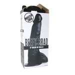 XR BRANDS MASTER COCK BEEFY BRAD 9 INCH BALLSY DILDO BLACK