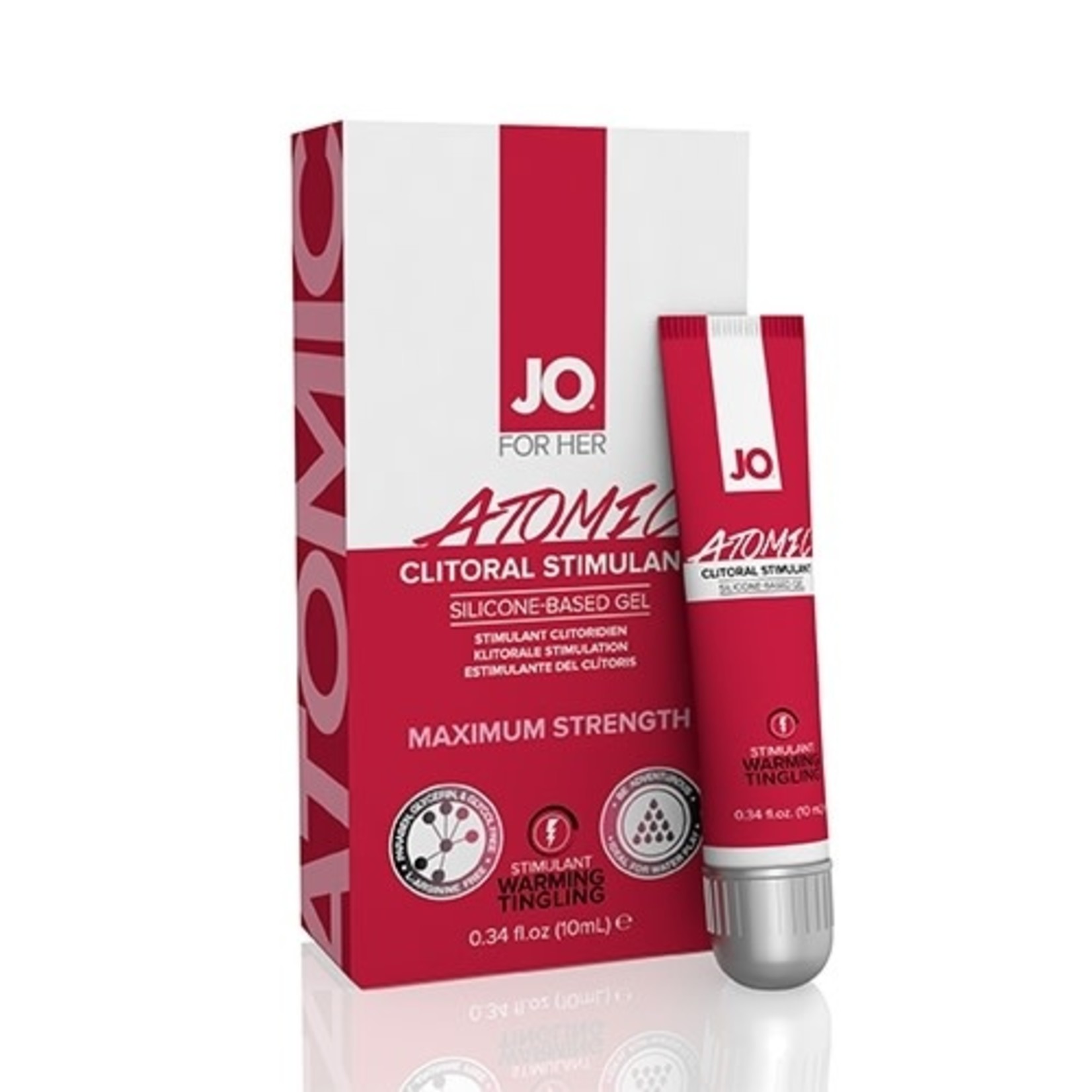 SYSTEM JO JO ATOMIC CLITORAL GEL - WARMING - STIMULANT 0.34 FLOZ / 10 ML