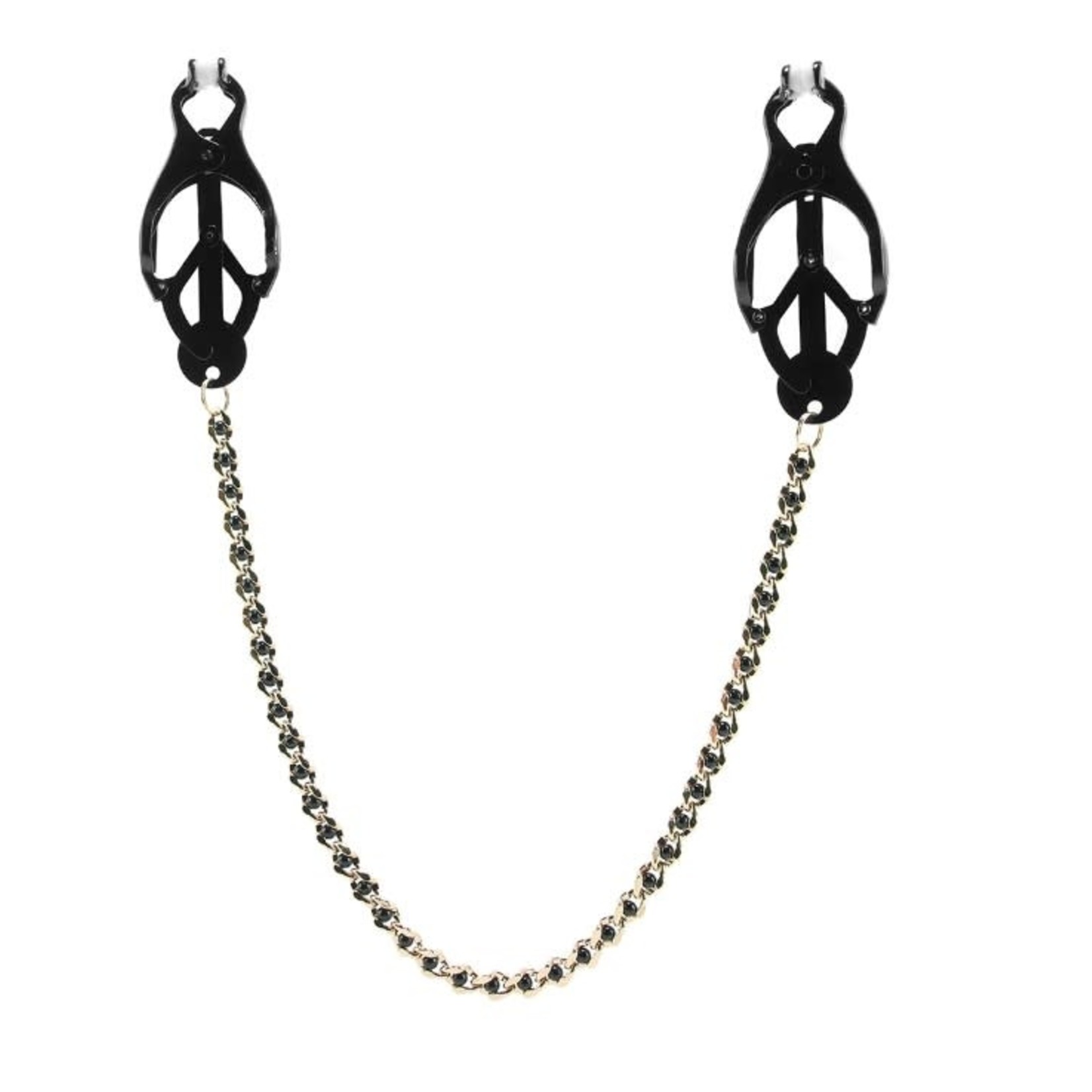 BUTTERFLY NIPPLE CLAMPS WITH BEADED CHAIN