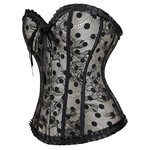 POLKA DOT LACE AND SATIN CORSET MEDIUM