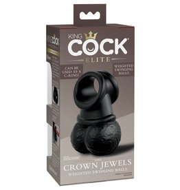 KING COCK KING COCK ELITE THE CROWN JEWELS - WEIGHTED SWINGING BALLS
